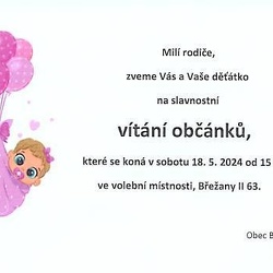 Vítání občánků 18.5.2024